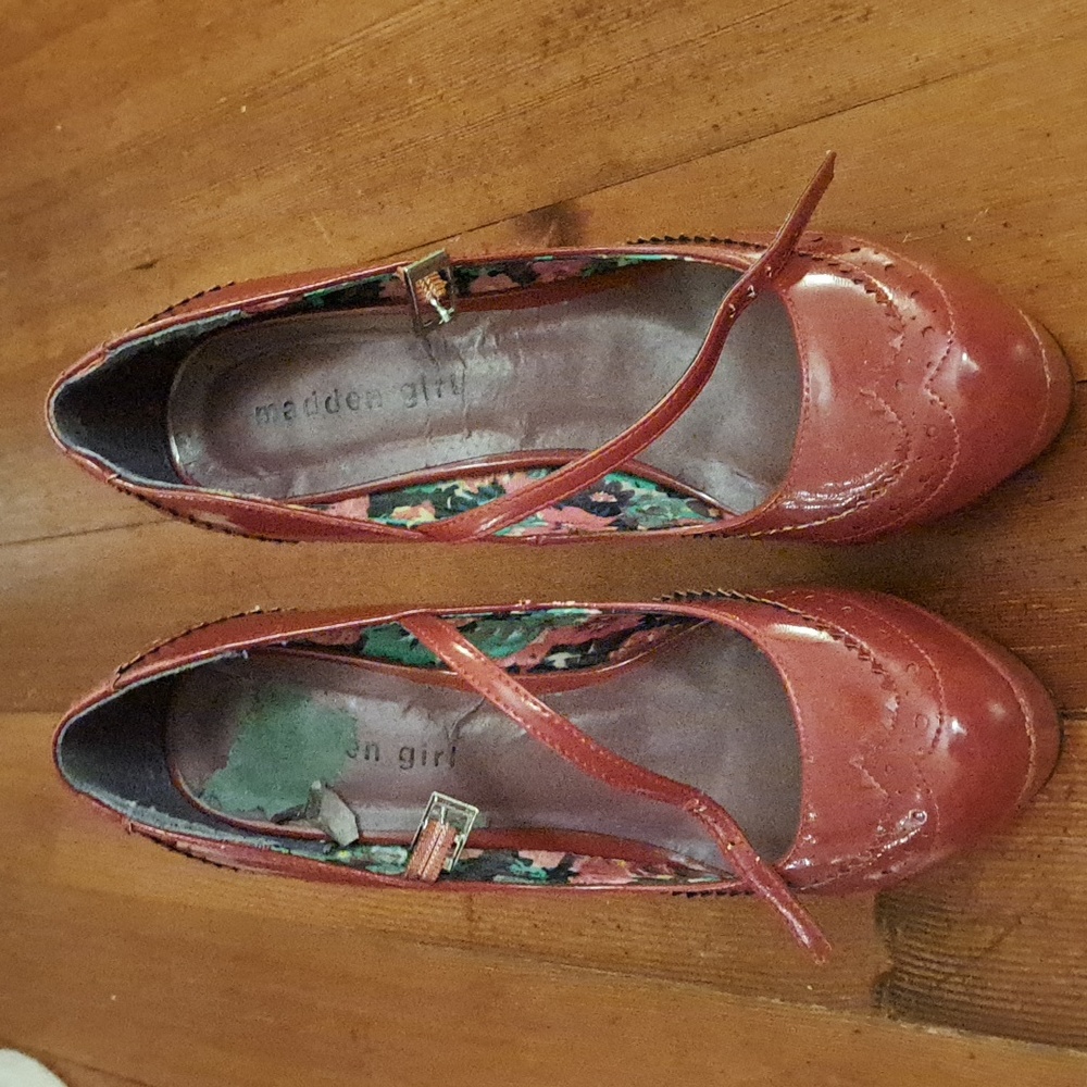 Red Madden Girl Stilettos